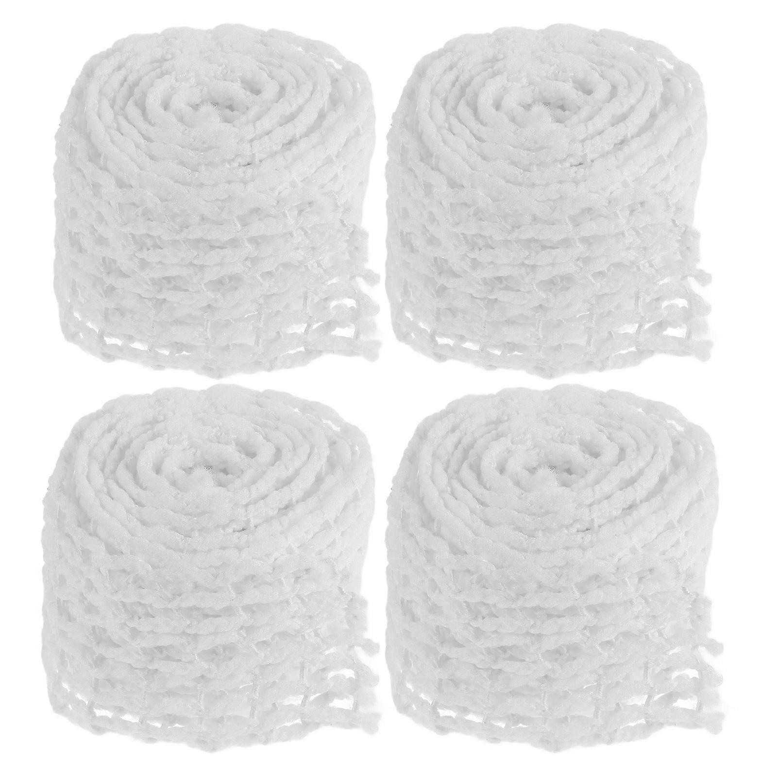 White Cotton Ham Sock for Home Use and Practical Meat Netting Roll 4 Pieces
