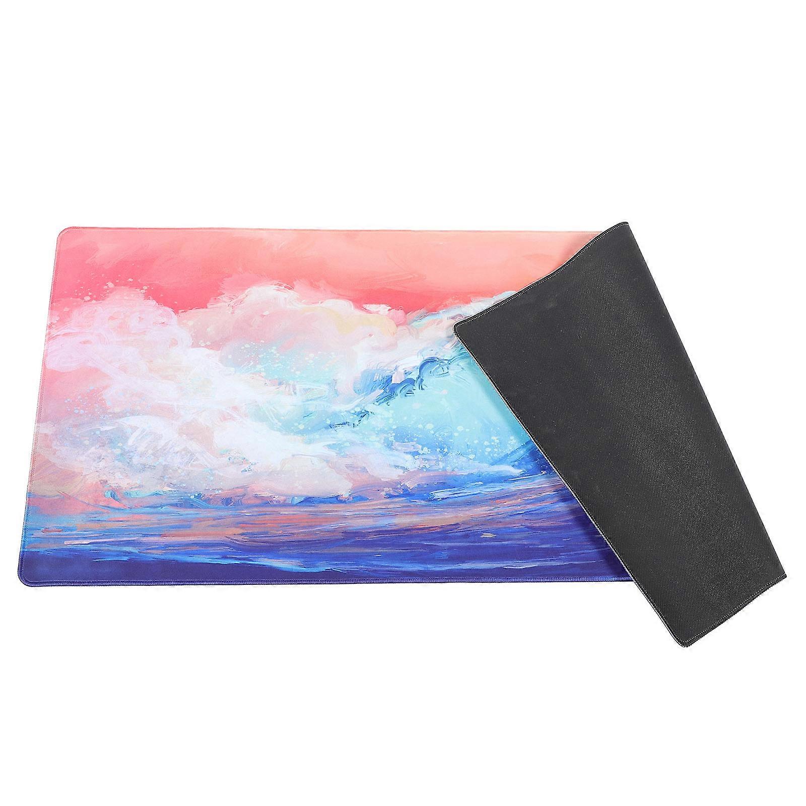 Rectangle Cartoon Mouse Pad Cushion For Study Room 2mm Thick Hand Resting Surface 1Set