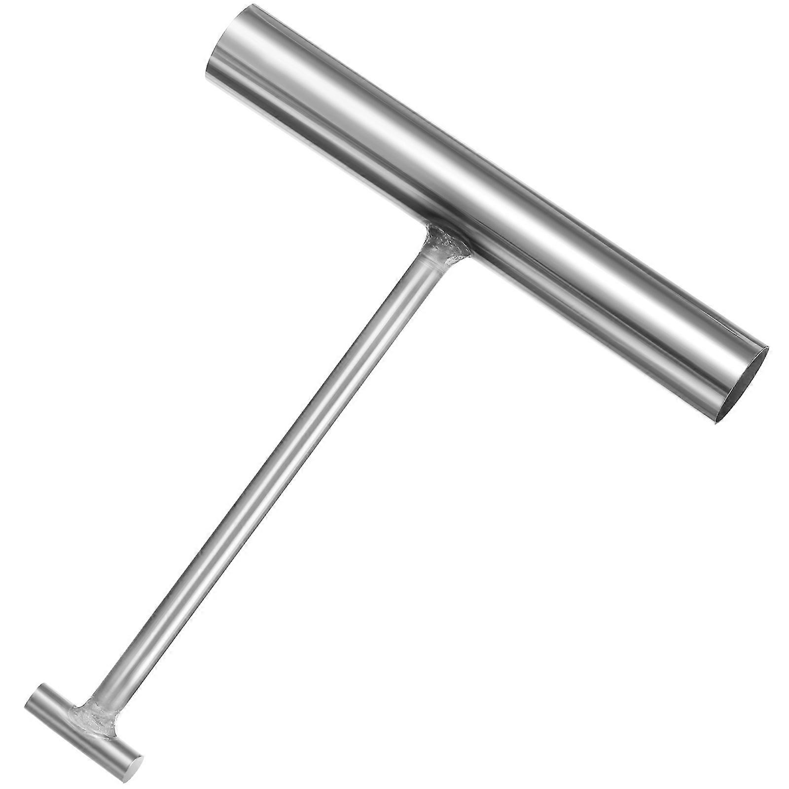 T Shaped Heavy Duty Manhole Cover Lifting Hook Tool for Drains, Grates, Doors, and Frames with Comfortable Grip