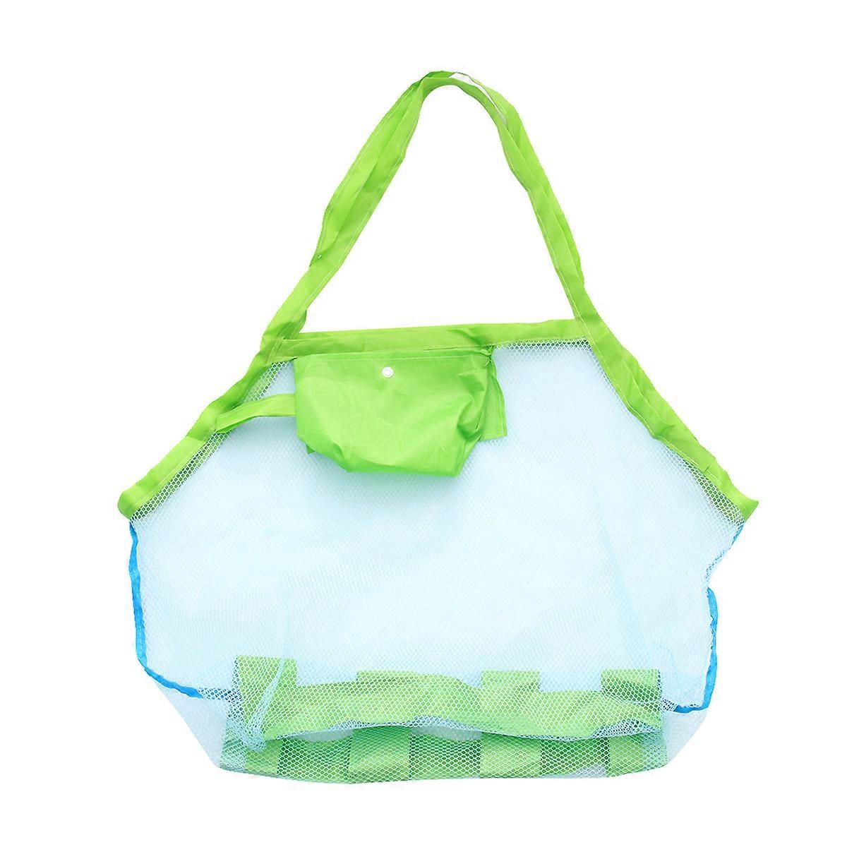 It looks like you're describing a product listing for a **large beach storage bag** designed as a **convenient backpack** with a **durable mesh
