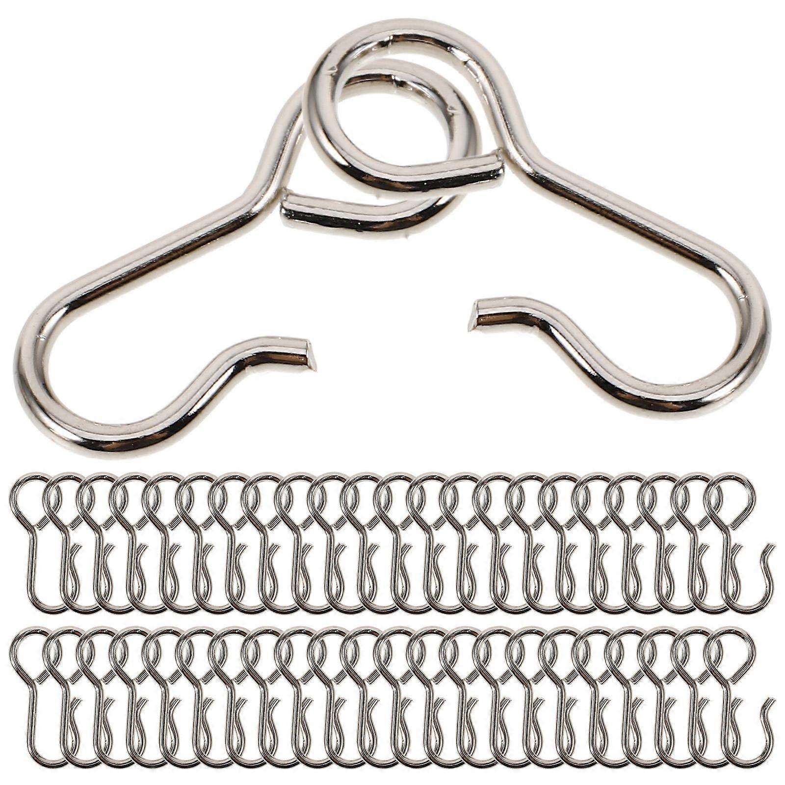 Heavy Duty Curtain Track Hooks 100pcs Multipurpose Ceiling Hanging Hooks for Drapery Car Seat Covers Smooth Finish Durable Design