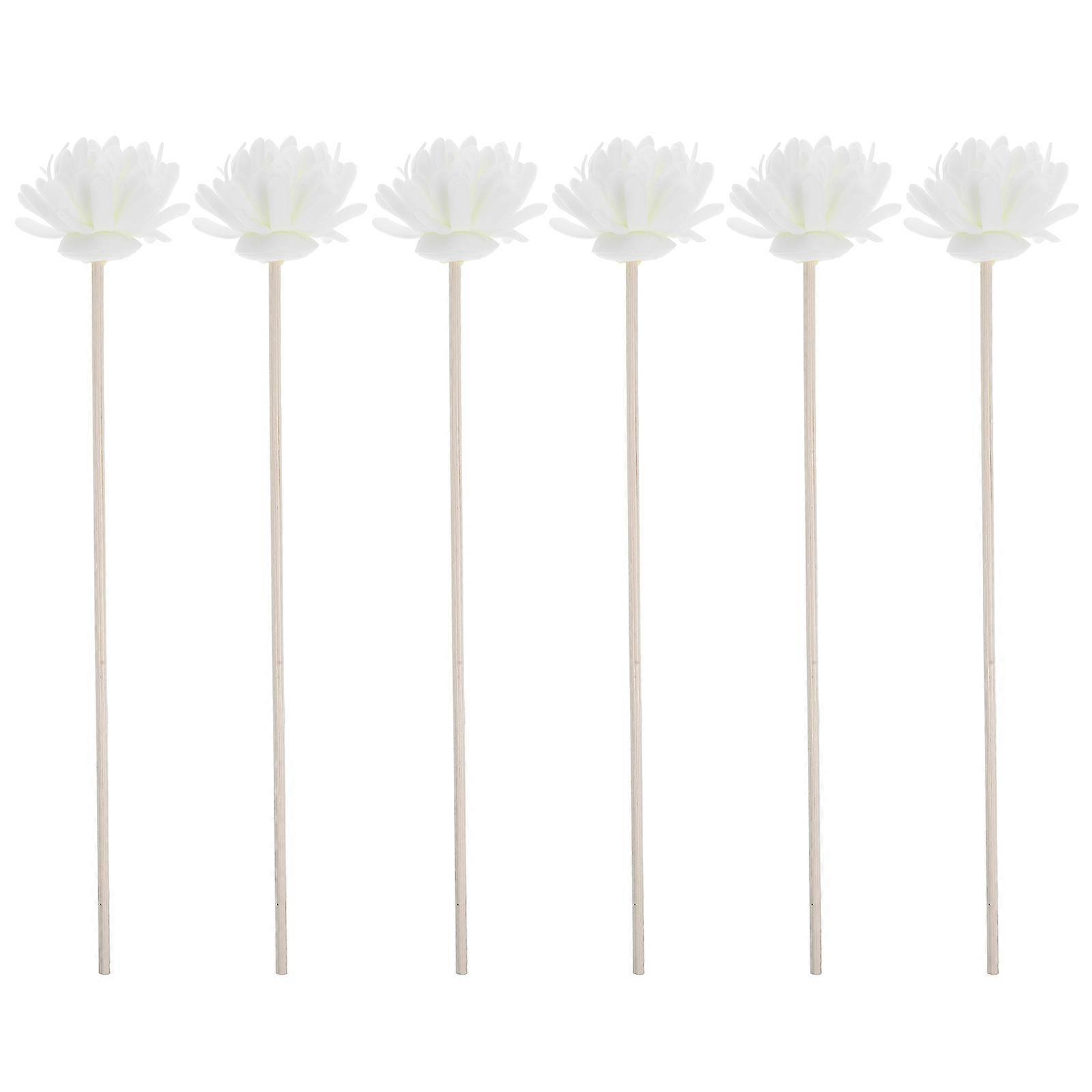 Aromatherapy Diffuser Sticks for Home Use Absorb Essential Oils Quick Fragrance Release White Wood 6pcs