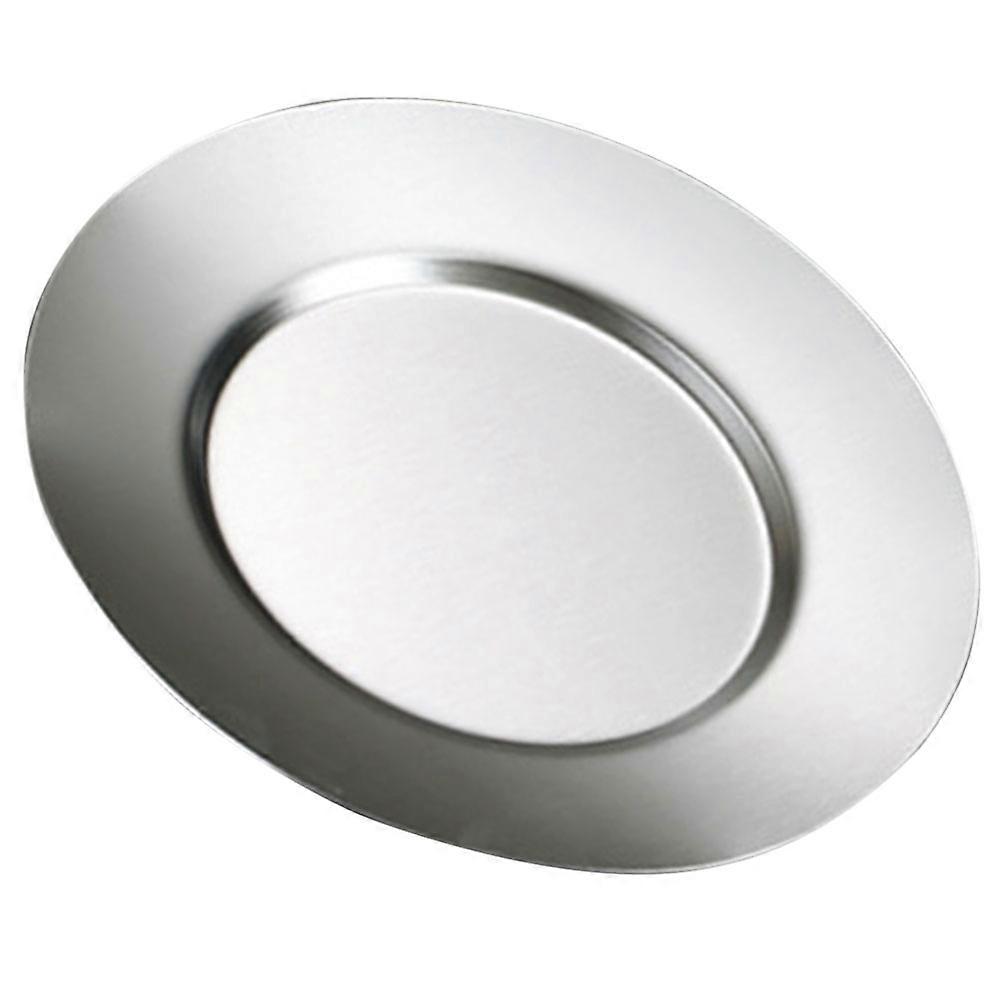 Stainless Steel Round Plate for Desserts and Appetizers – Lightweight, , Silver Color – Ideal for Home Kitchen and Party Dining