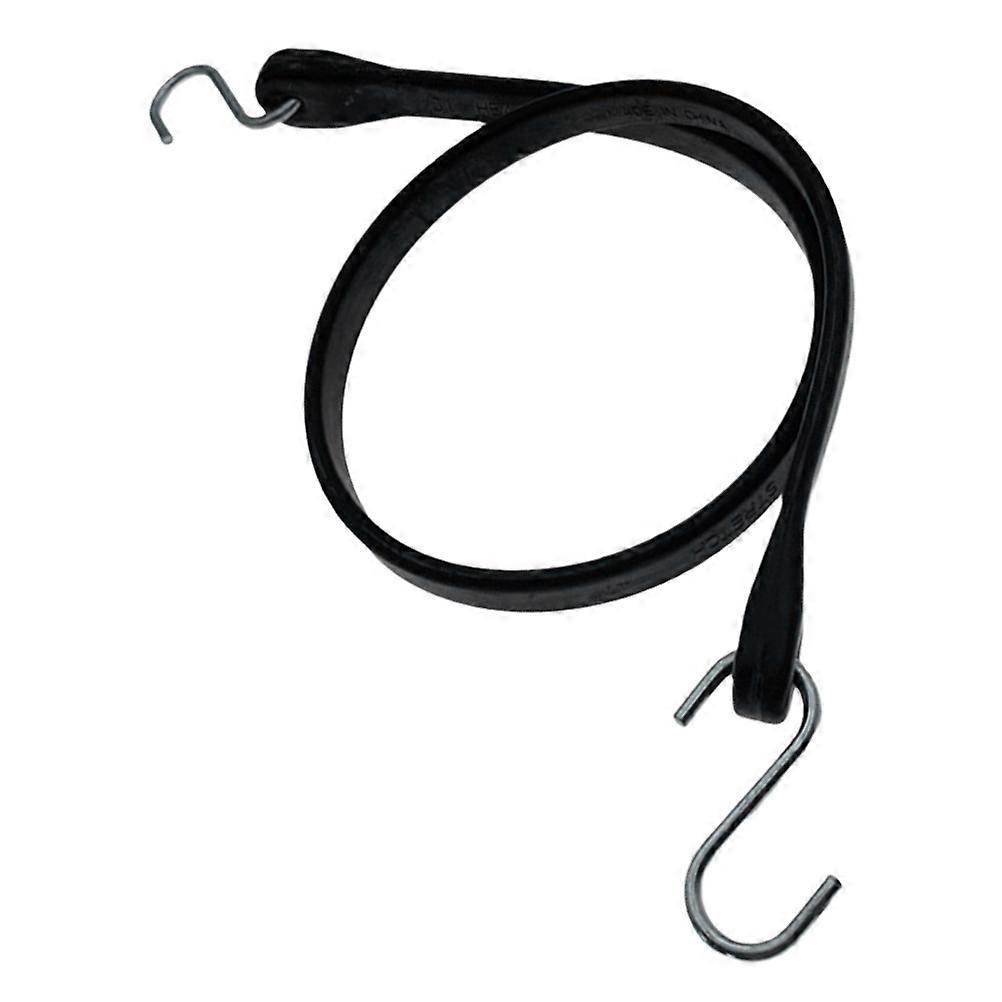 Heavy Duty Bungee Cords With Hooks For Securing Cargo On Trucks Trailers And RVs Durable Black Rubber For 1Pcs