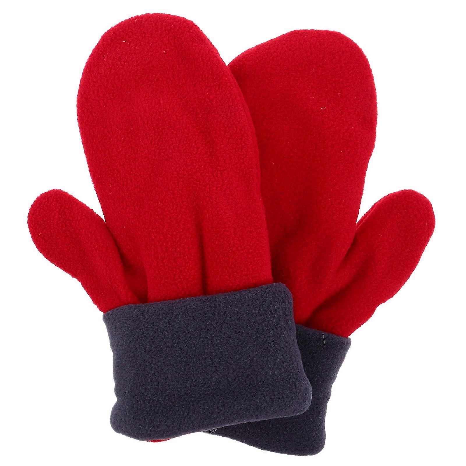 Warm Thickened Fleece Mittens for Men and Women – Windproof and Stylish Gloves for Outdoor Activities Like Cycling, Hiking, and Cold Weather
