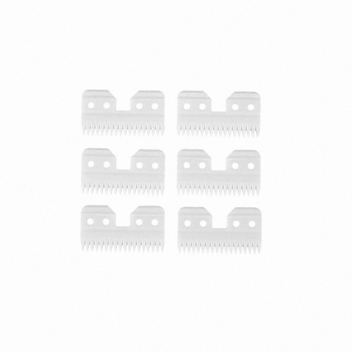 For 6Pcs Replaceable Ceramic 18 Teeth Pet Ceramic Clipper Cutting Blade for A5 Series, Durable and Sharp