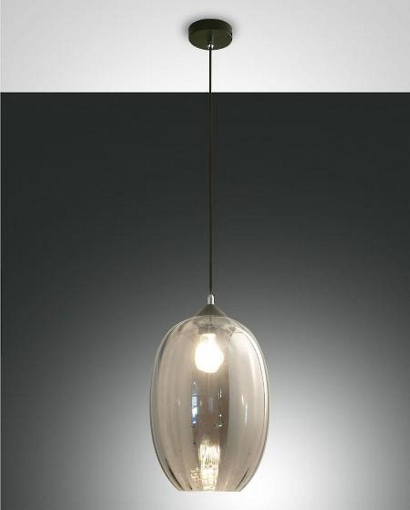 Infinity Dome Pendant Ceiling Lights Transparent Grey Glass, E27