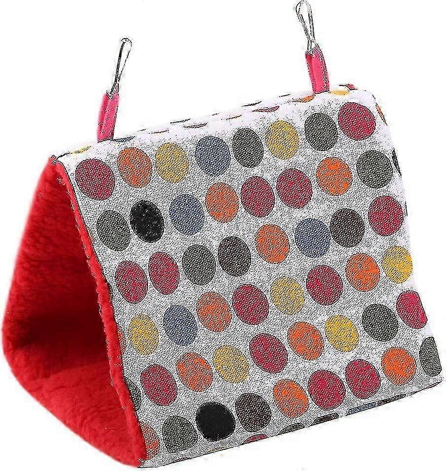 2025 Soft Warm Bird Nest Triangular Hut Hammock Pet Bird Soft Warm Hammock Cage Pet Supply Bird Cage