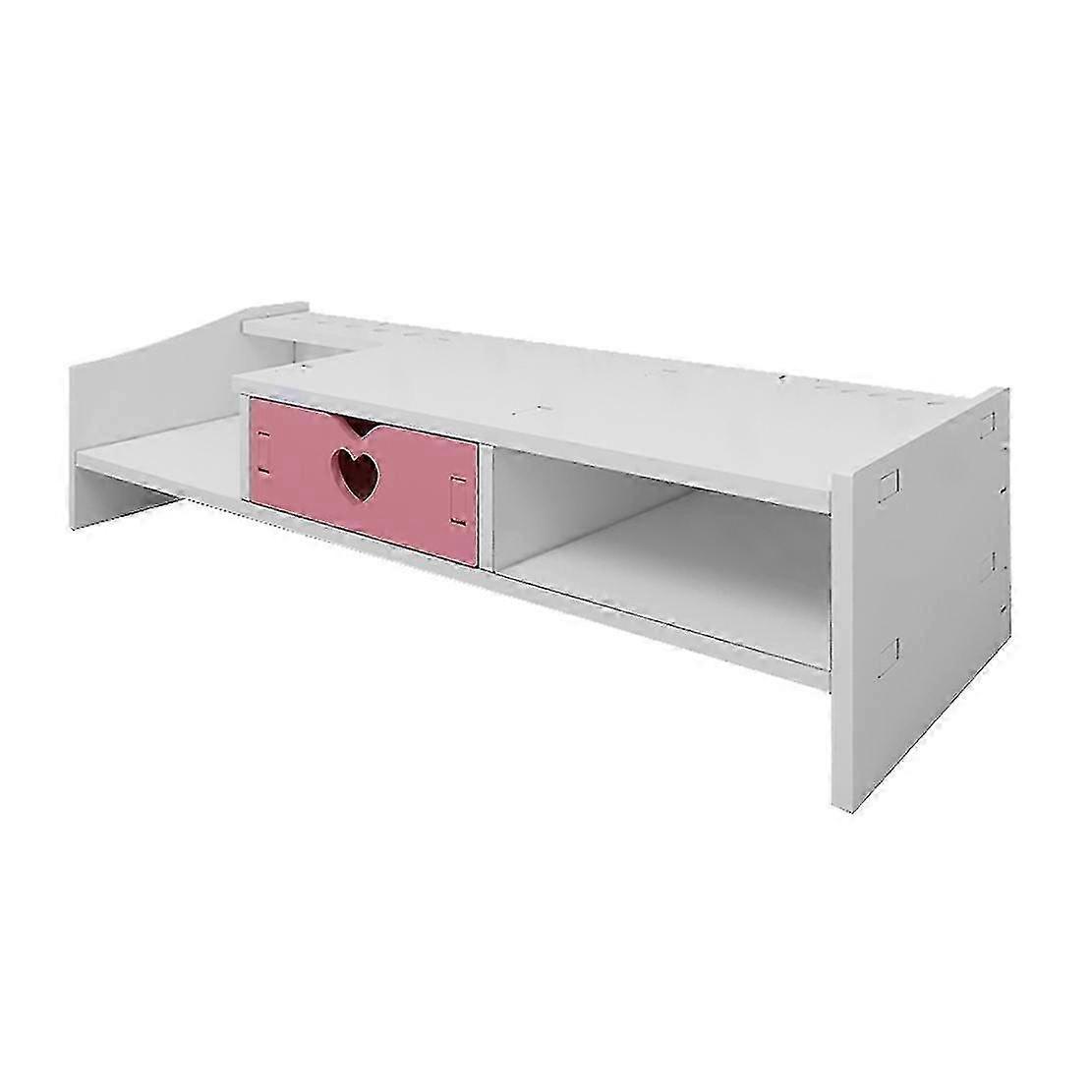 2025 Desktop Computer Elevated Rack Desk Desktop Keyboard Storage Rack Monitor Raised 11.2cm Single-draw