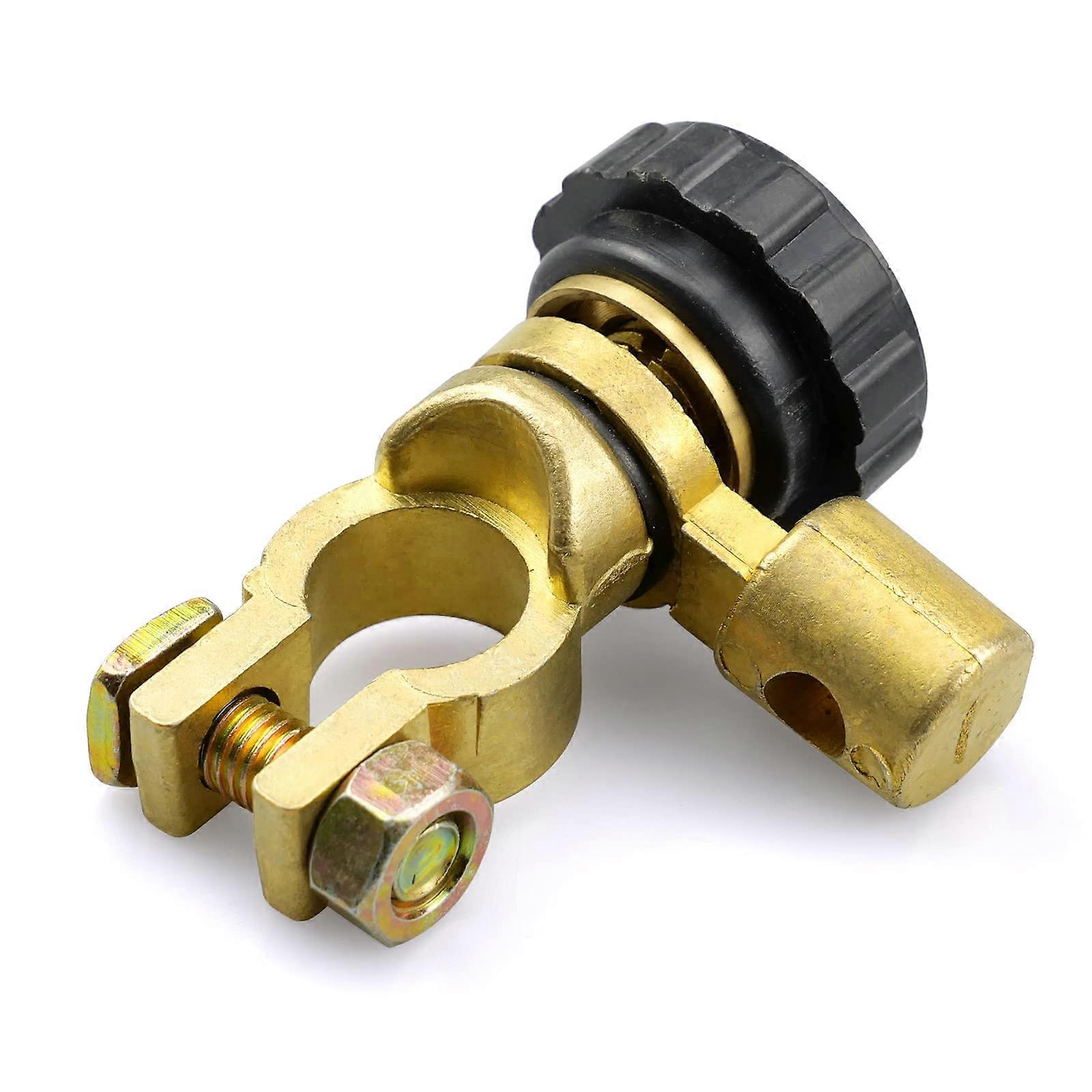 Zinc Alloy Pole Terminals, 12V Car Battery Connector, Isolator Switch for 15-17mm Battery Head, Durable Battery Terminals