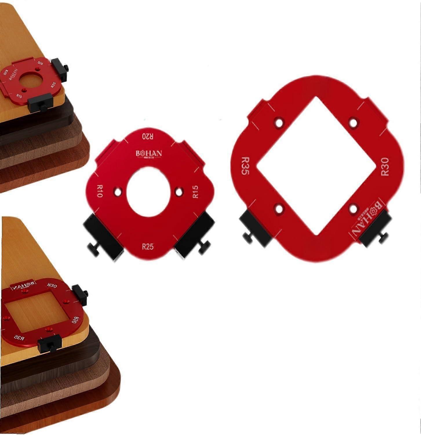 Milling gauge, milling templates, milling cutter corner radius template, 4in1 arc angle positioning template, R10 R15 R20 R25 R30 R35 R40 R50