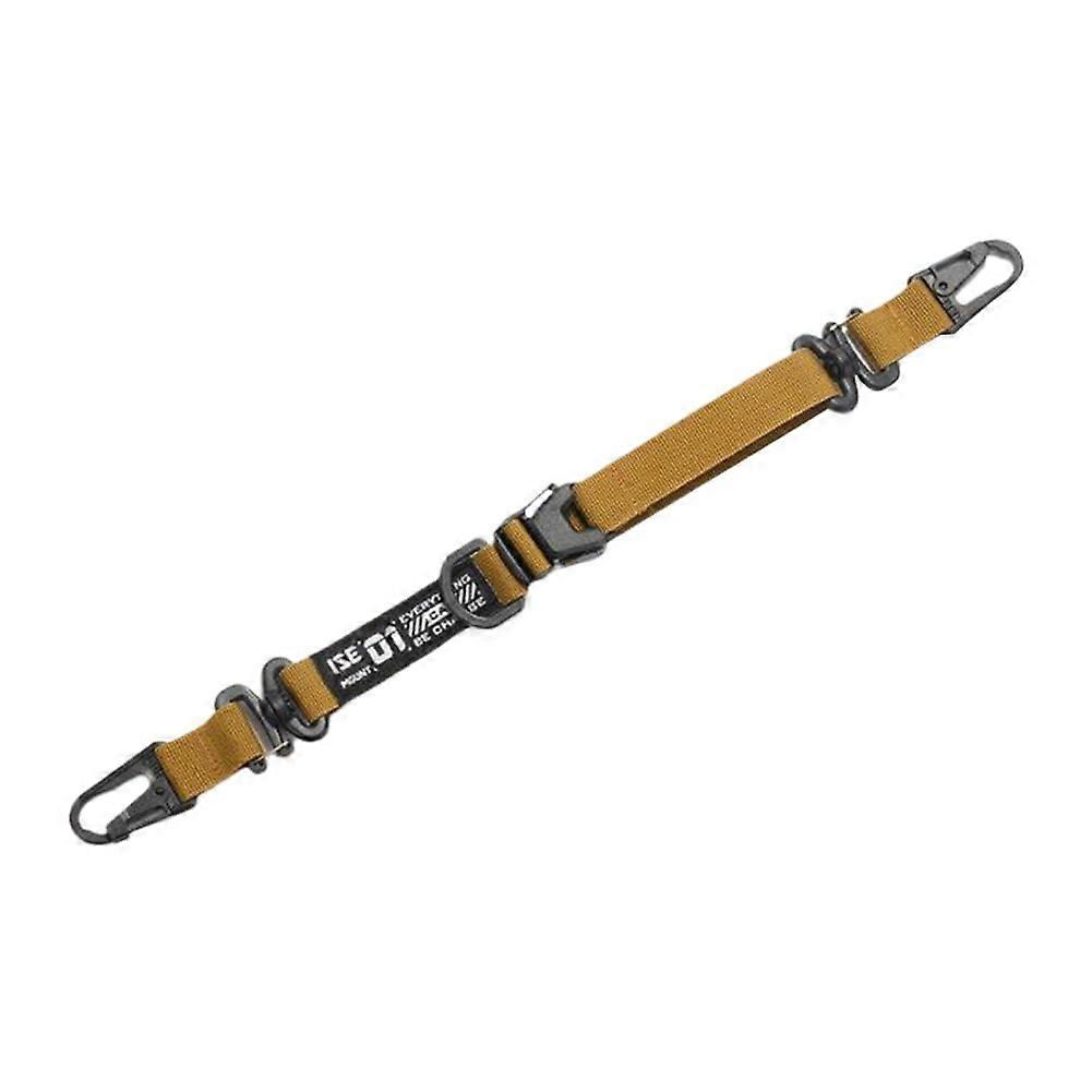 Camping Sling Hook Shoulder Strap with Multi Hanger Points for Hiking Backpack Gear Khaki