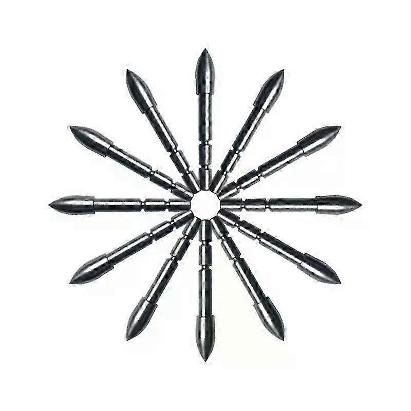 12pcs DIY 70 80 90 100 110 120 Grain Stainless Steel Bullet Point Tip For ID 42 mm Arrow Shaft Arrow Head Archery Accessory Bow hwy