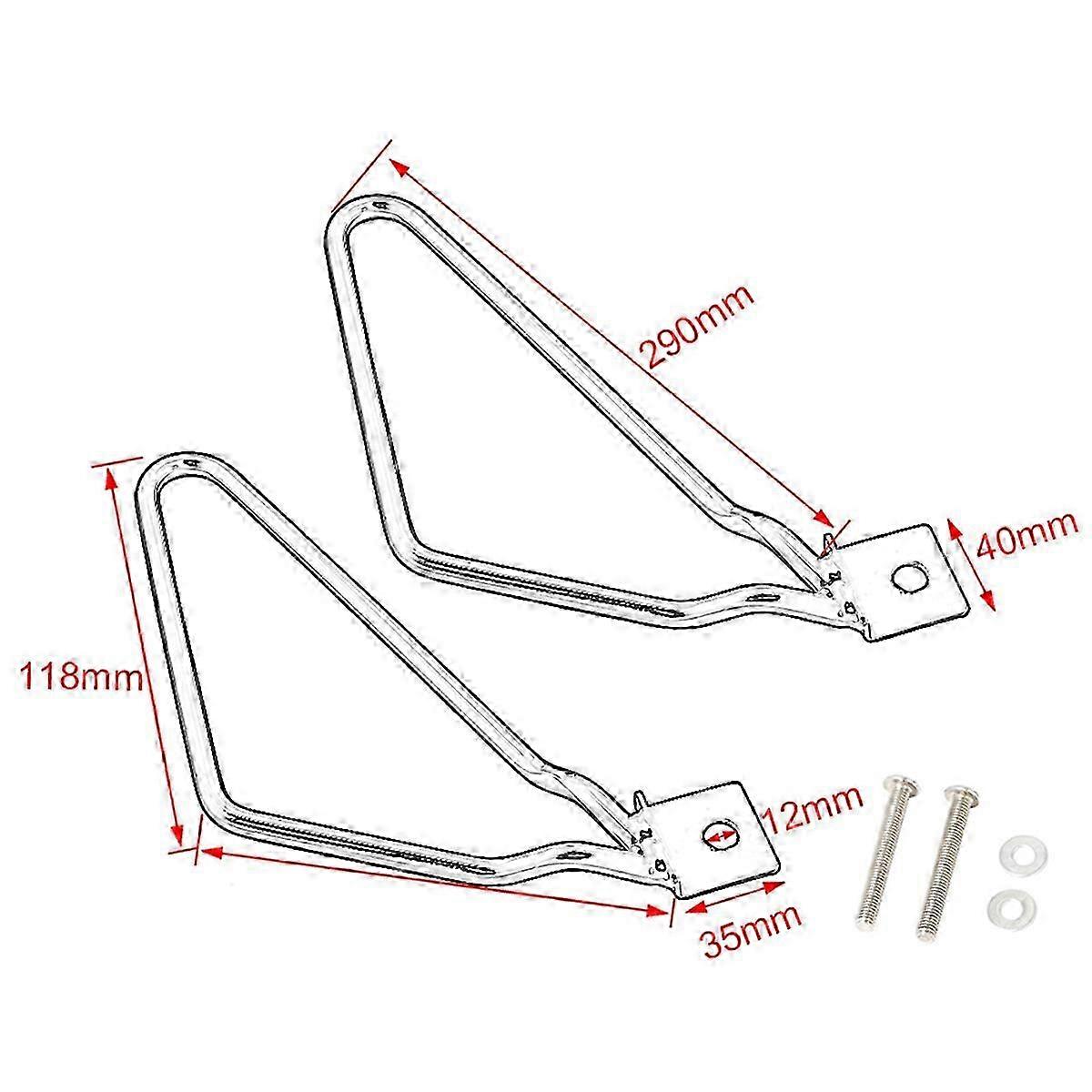Motorcycle Saddlebag Mount Brackets Support for XL883/HD1450 - Black - Compatible with Multiple Models