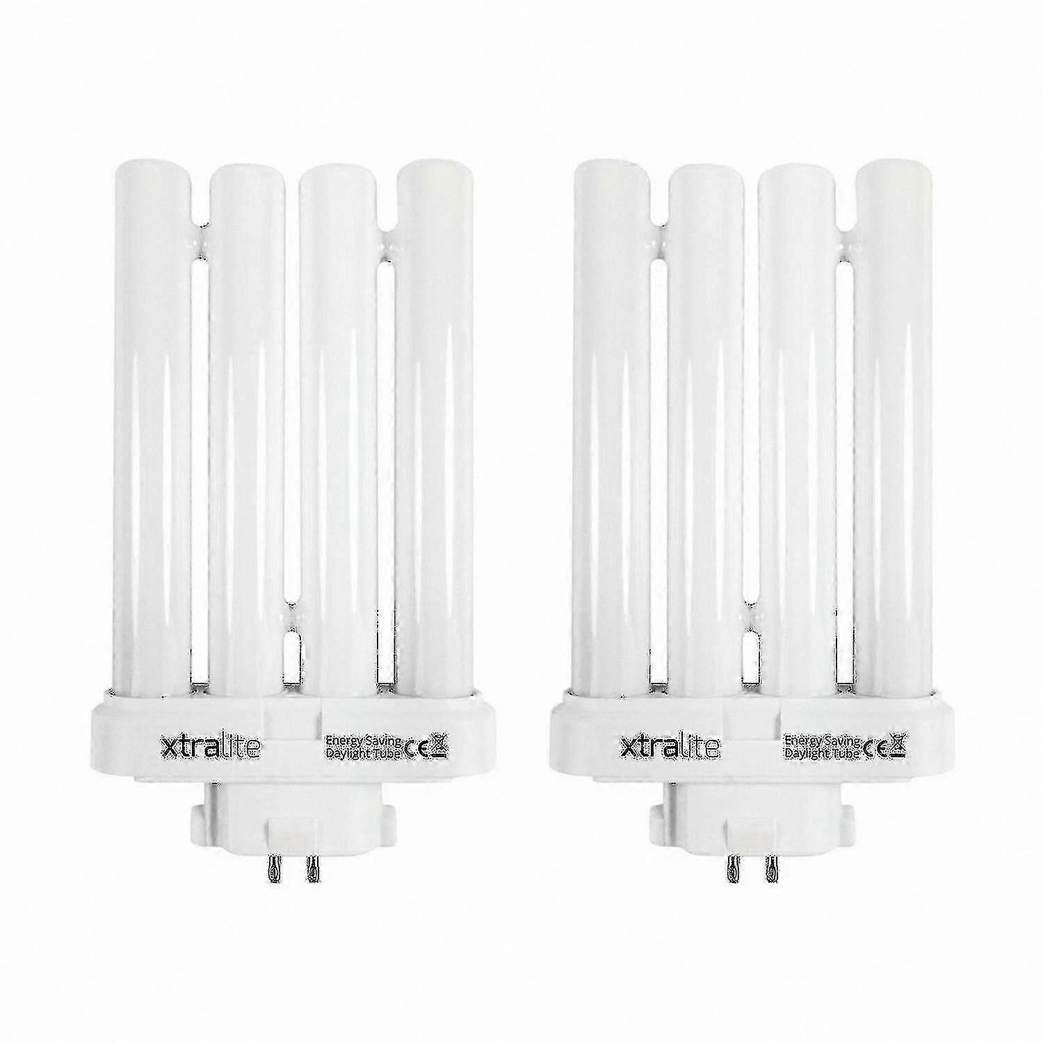 6500K Daylight LED Bulb, 4-Pin GX10Q-4 Base, Quad Tube Design for Reading Lamps
