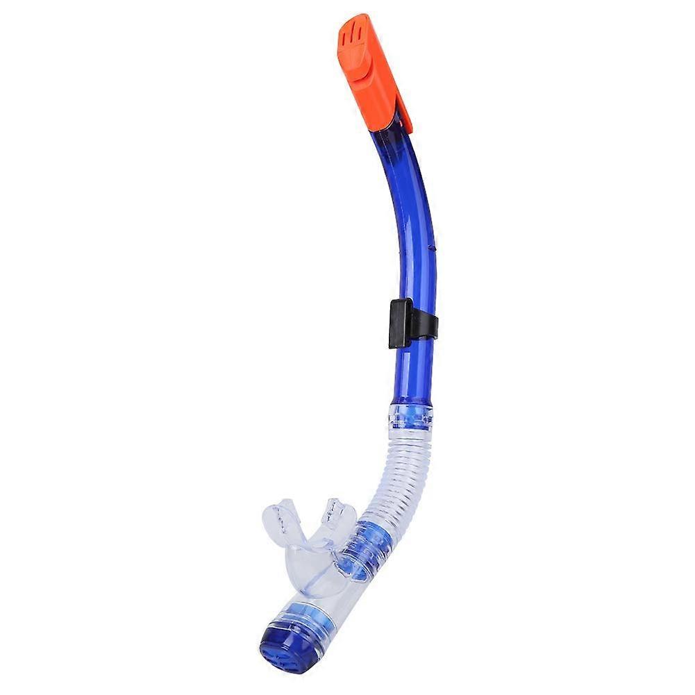Rubber Swim Snorkel Tube for Diving and Training - Blue PVC, Easy Installation, Premium Quality Breathing Equipment