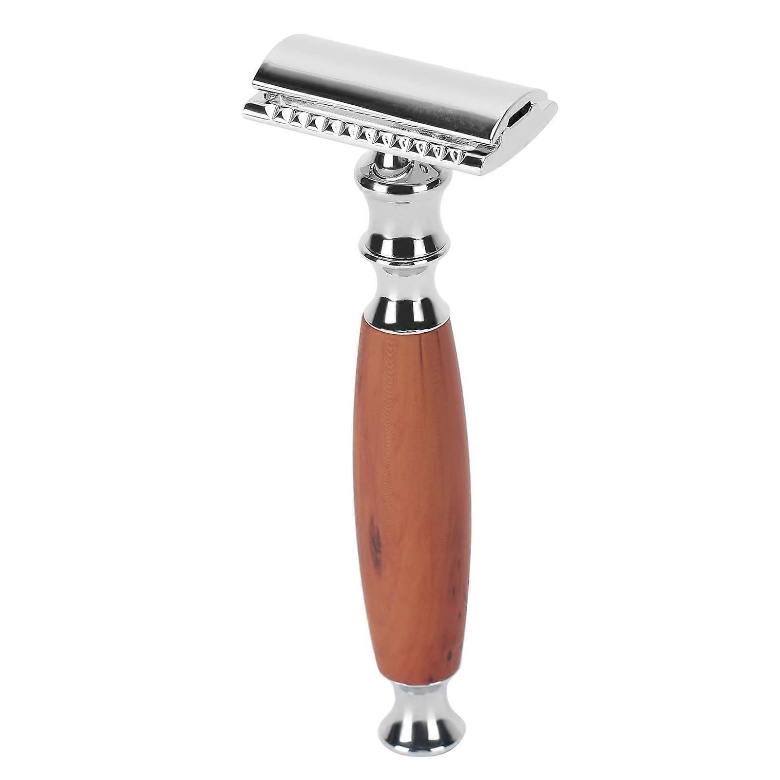 Edge Safety Razor Classic Manual Double Edge Safety Razor with wood Handle for Men