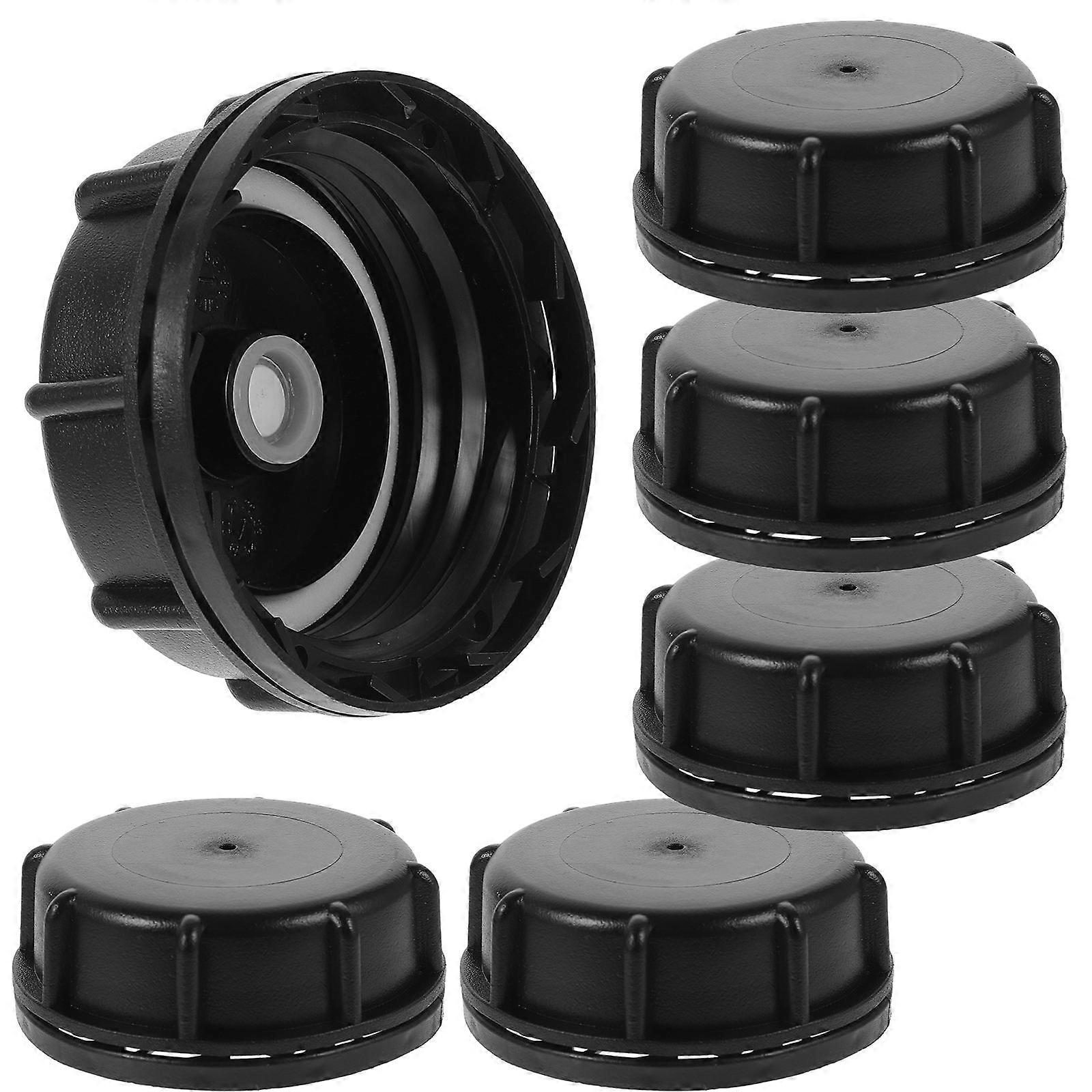 6pcs Can Caps Replacement for Gas Cans Portable Transportation Threaded Lid Covers