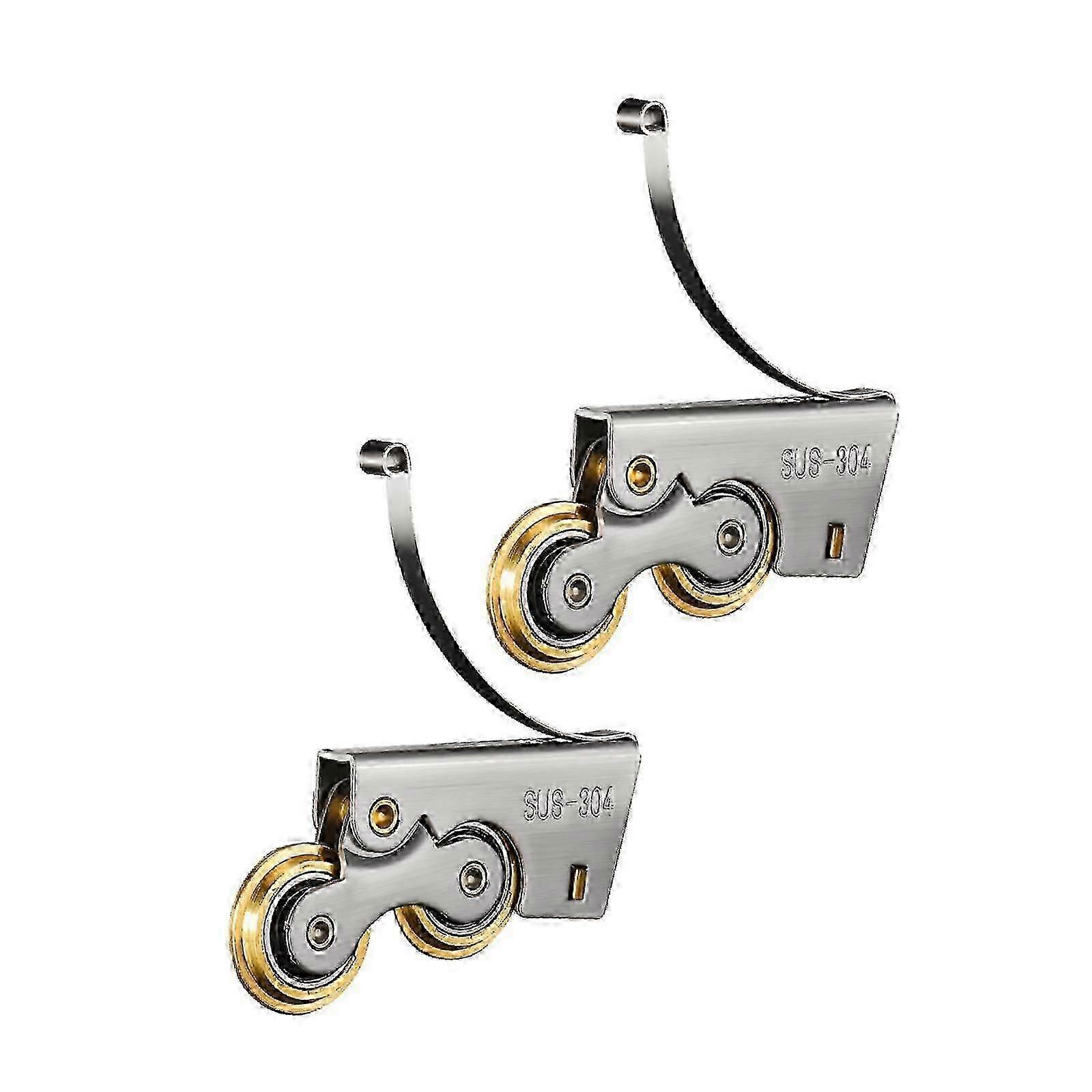 2 Pieces Sliding Screen Door Tandem Roller Sturdy Easily Install Replacement Single Concave Wheel