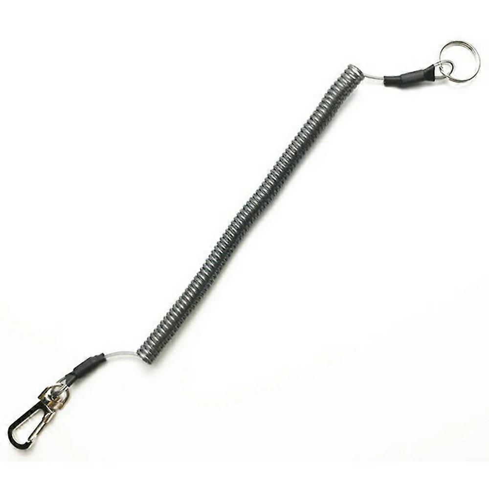 Coil Spring Keychain Cell Phone Lanyard Safety Rope Stretchy Elastic Strap