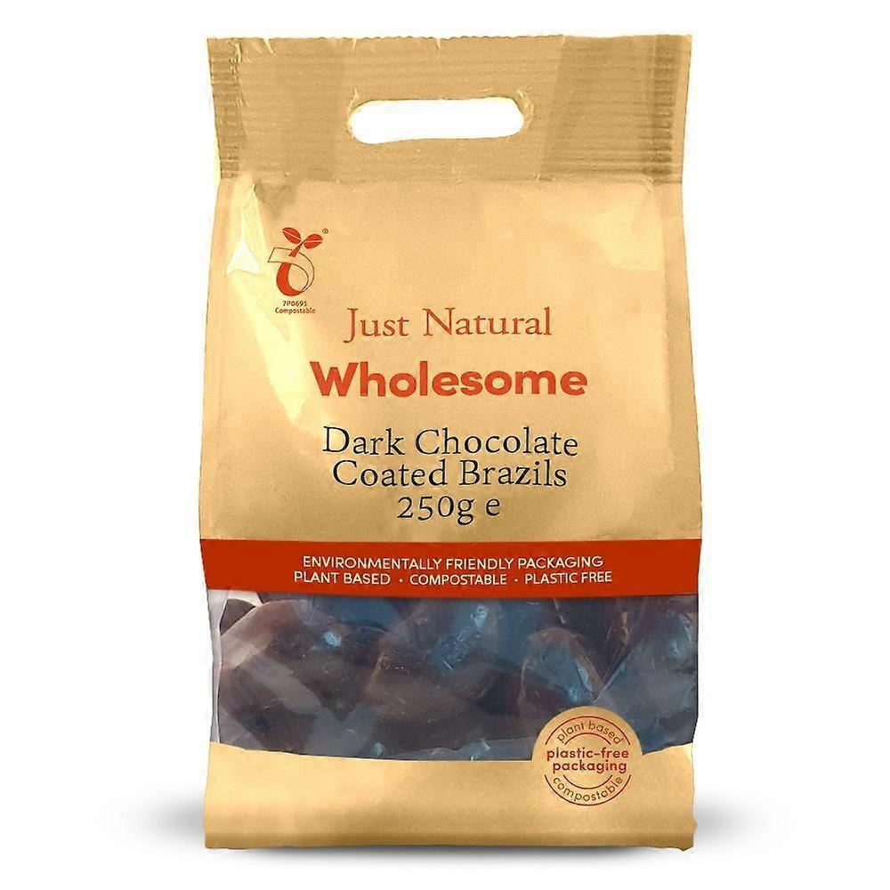 Just Natural Wholesome Dark Chocolate Coated Brazils 250g - 2 Pack