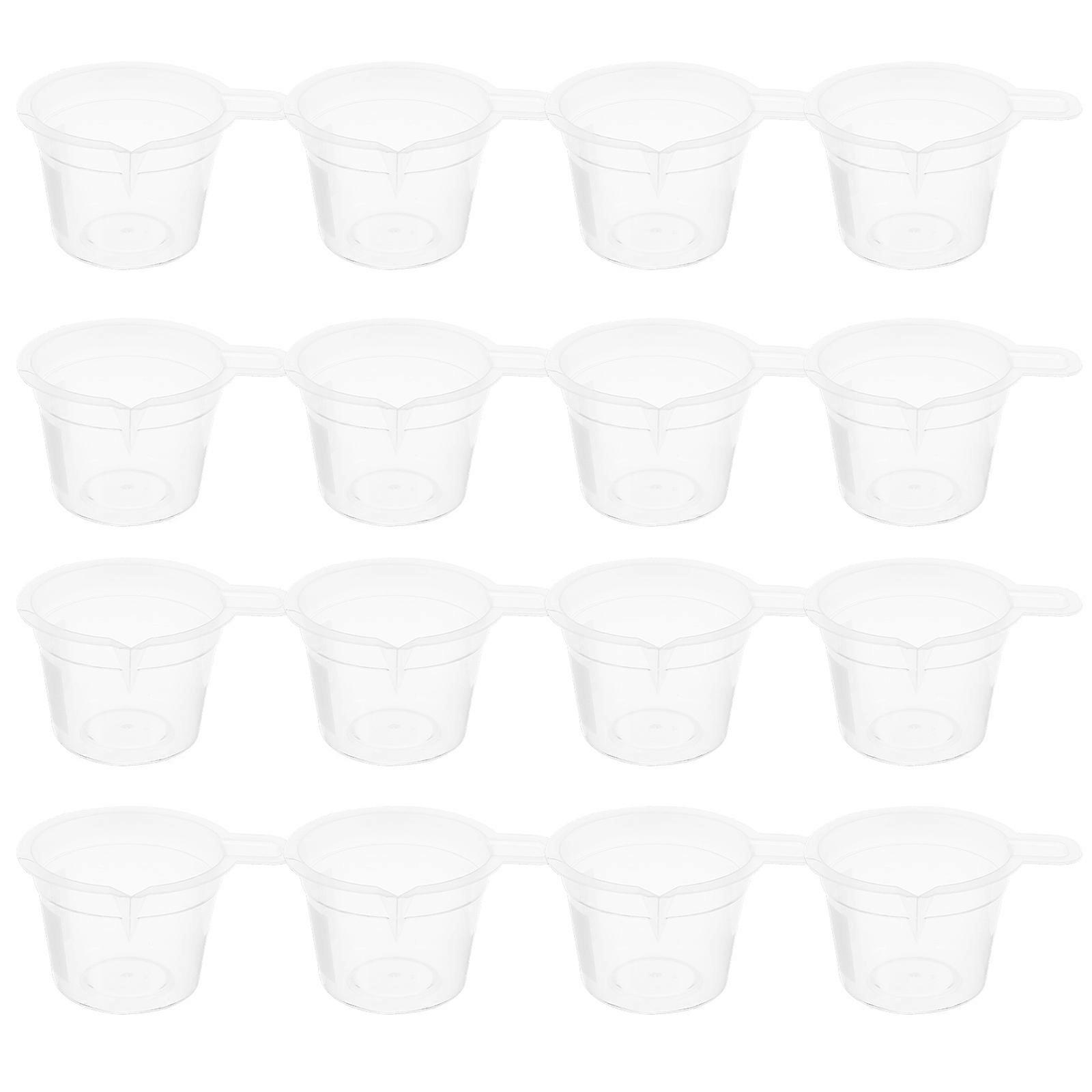 Epoxy Resin Mixing Cups for Craft Making 20pcs Plastic Cups Transparent Small Size