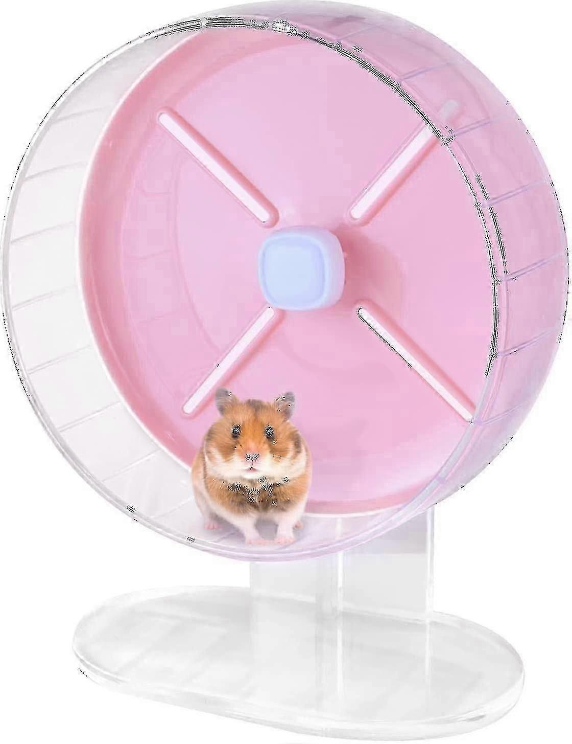 26cm Hamster Wheel, Super Quiet Hamster Wheel With Adjustable Stand For Hamsters, Gerbils, Dwarf Hamsters, Chipmunks, Golden Bears And Other Small Ani