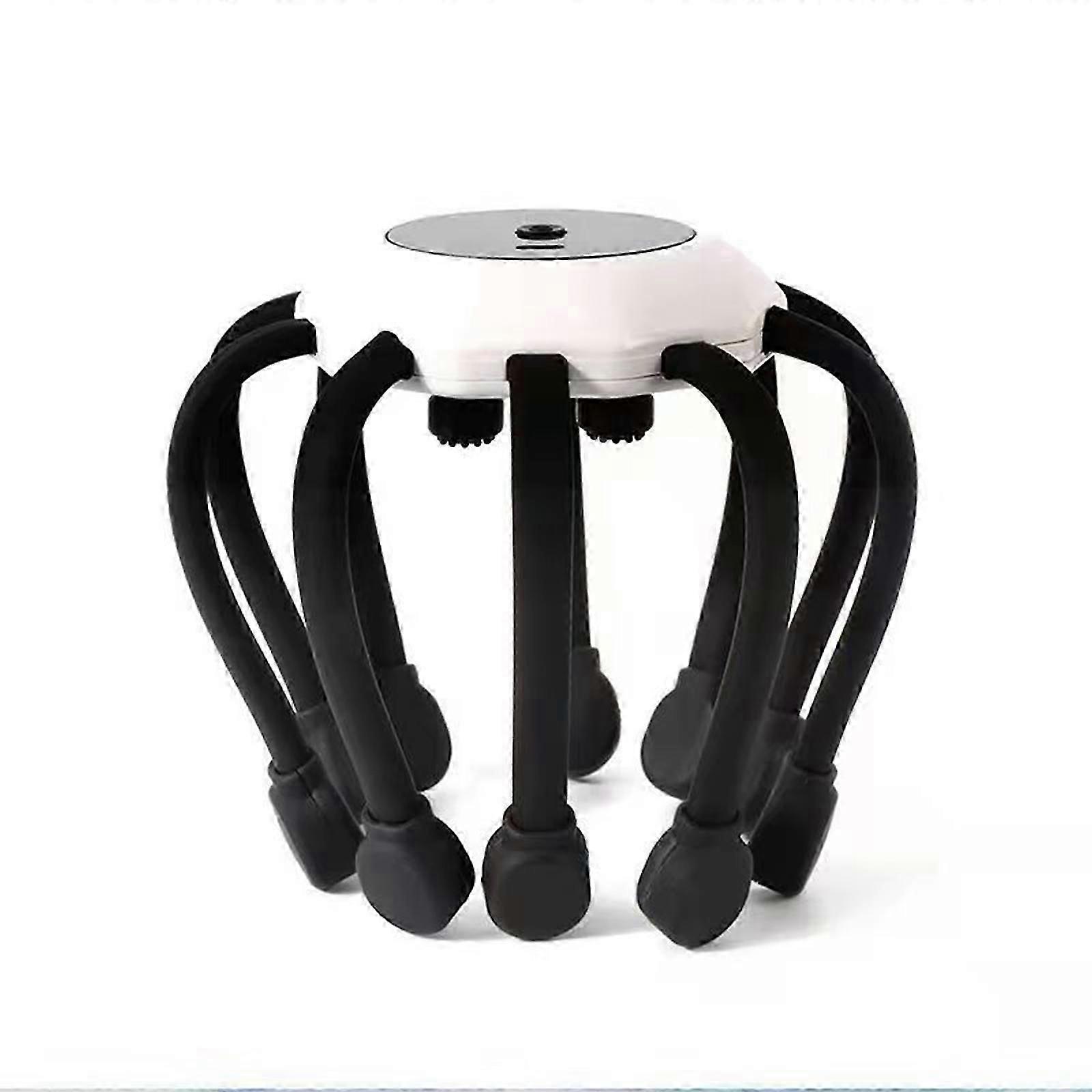 Electric Head Massager with 5 Massage Modes & Timer, Red LED Light Vibration Octopus Claw Scalp Scratcher, Vibration Scalp Massager