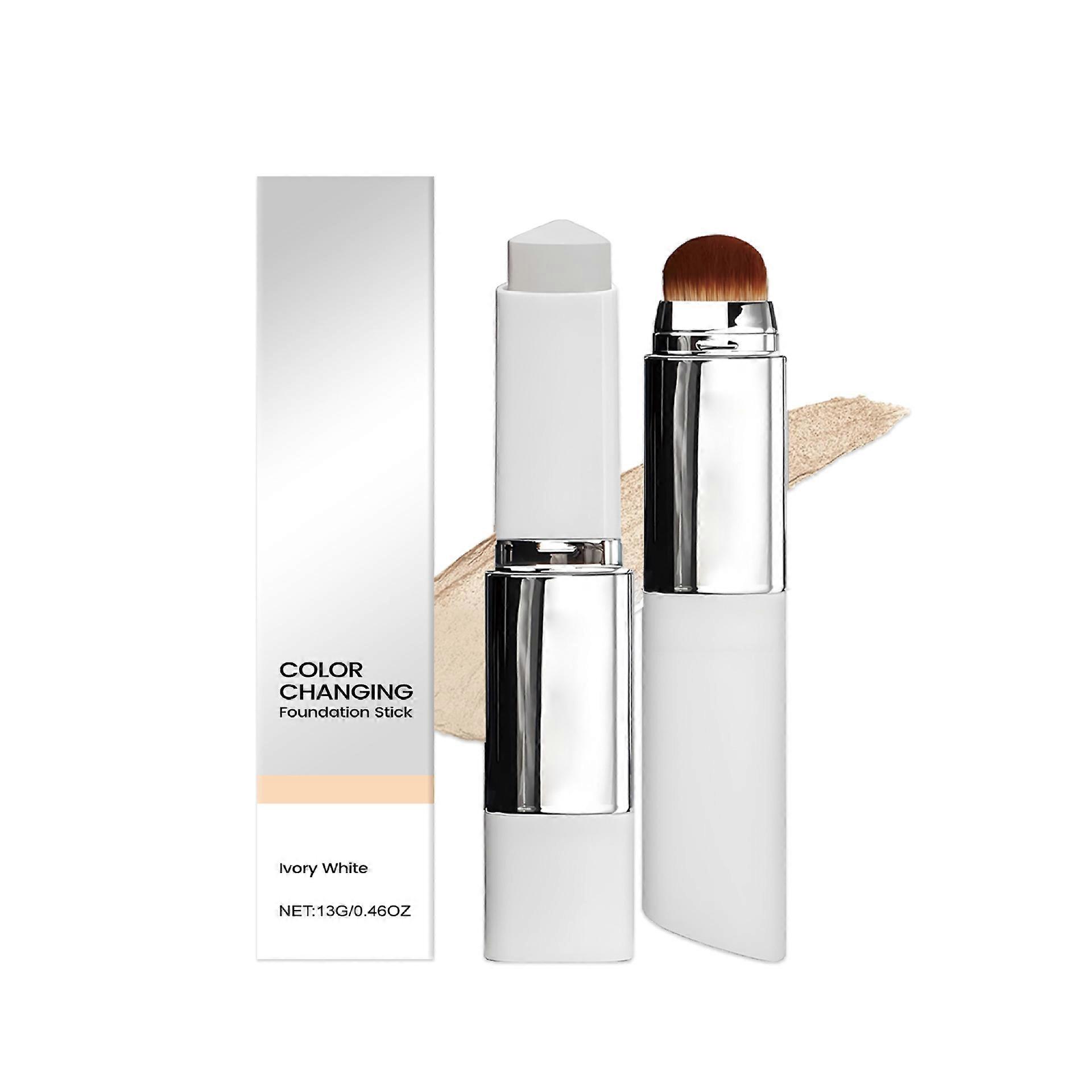 Blanc Cover Cream Stick V Colour Changing Foundation Stick with Brush Make Up Concealer Stick For Face Long Lasting