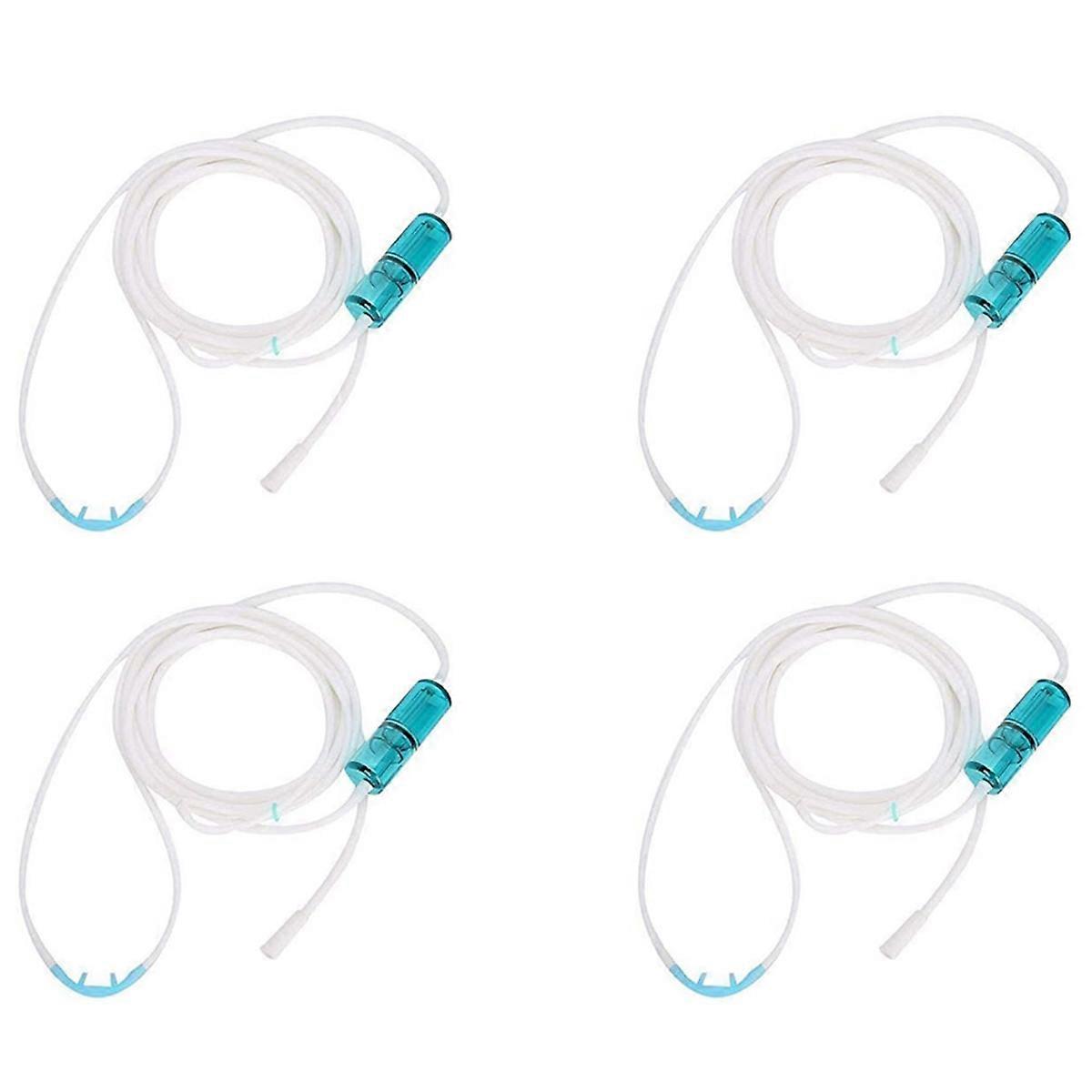 4X Oxygen Tube, Made of Elastic Silicone Material, Nasal Oxygen Cannula,Not Easy To Deform And Crack