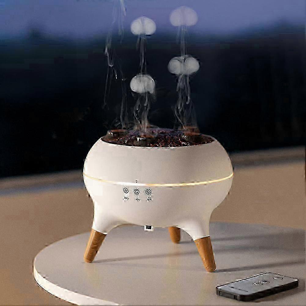 Diffuseur d’huile essentielle de méduse dansante, humidificateur d’aromathérapie unique pour méduses avec 7 couleurs LED, télécommande pour bureau de chambre à coucher