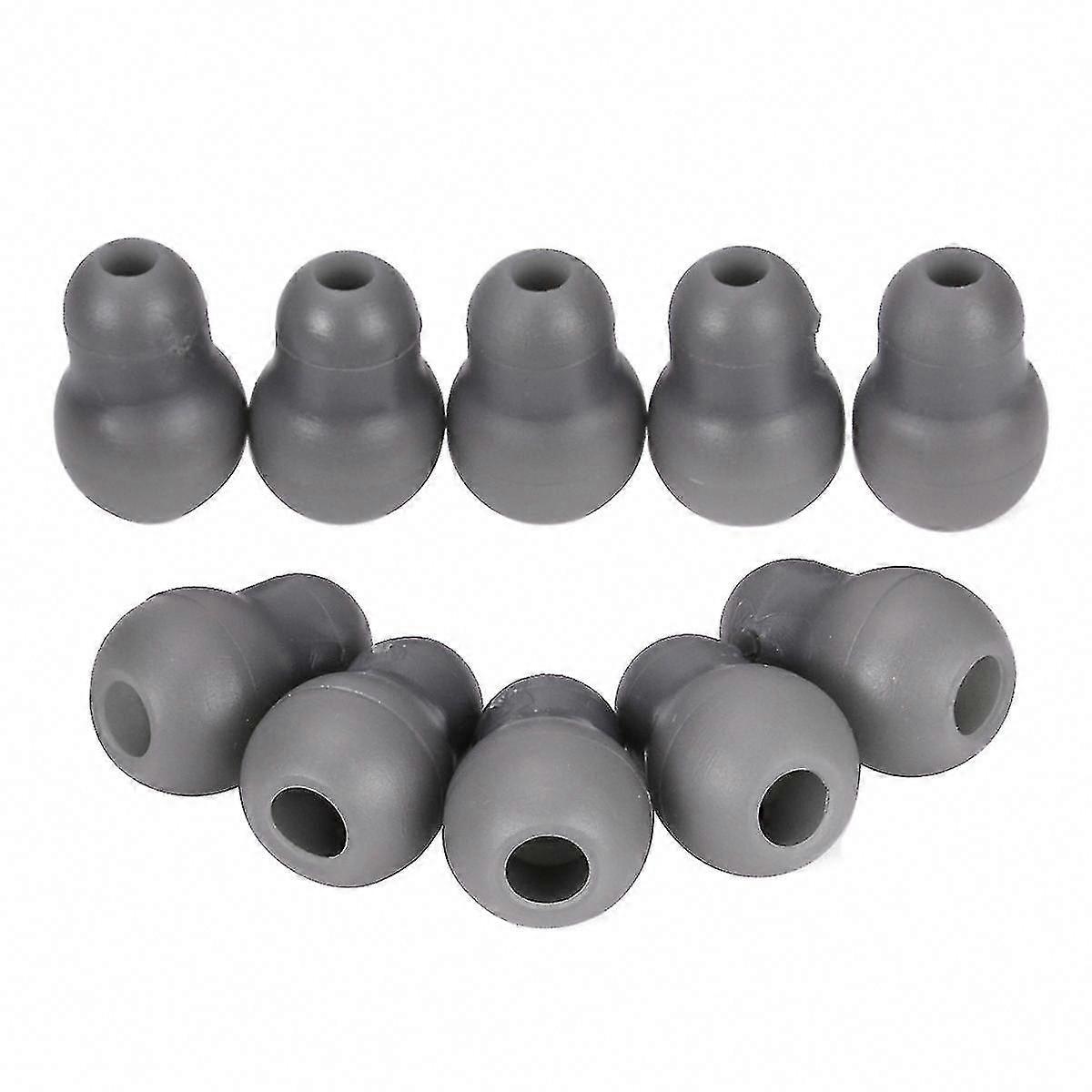 10pcs Littmann Stethoscope Eartips Gray Silicone Threaded Soft Earplug for Ear Protection