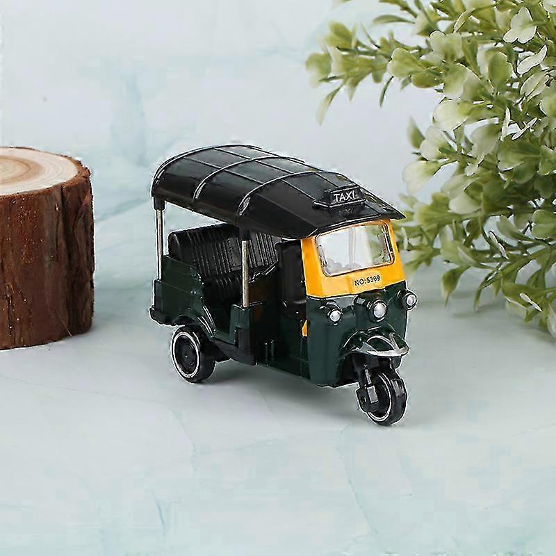 Alloy Tricycle Retro Simulation Model Three Wheeled Motorcycle Toy ...