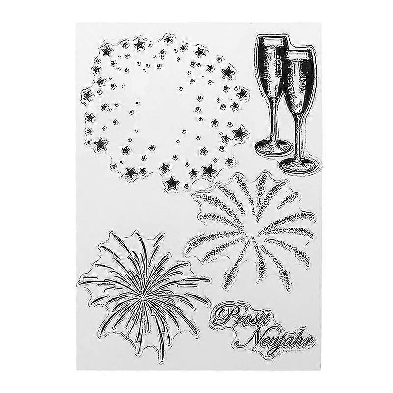 Fireworks Diy Silicone Clear Stamp Cling Seal Scrapbook Embossing A...