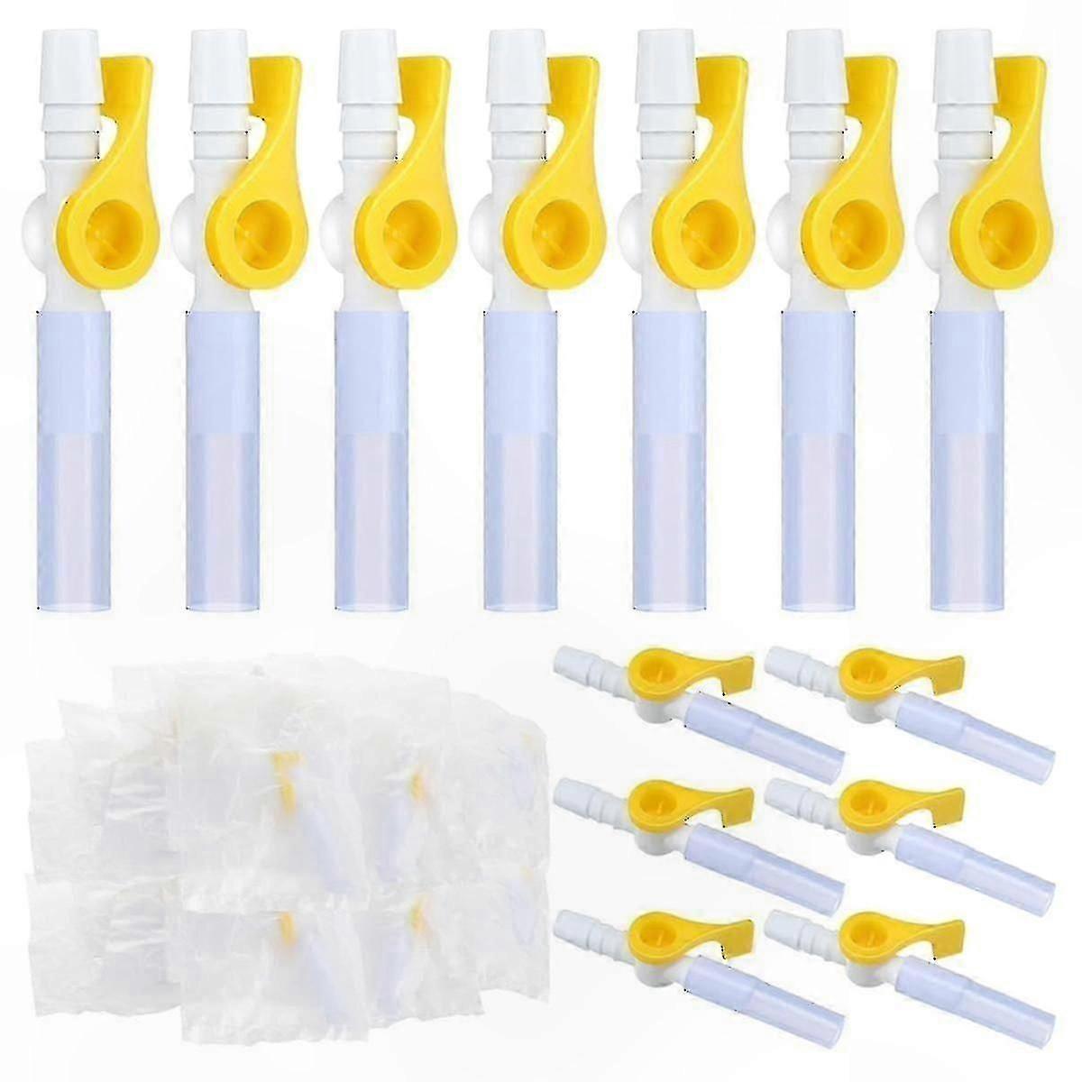 15-Pack Individually Wrapped Urine Drainage Bag Valves with Smooth Edges for Comfort and Convenience