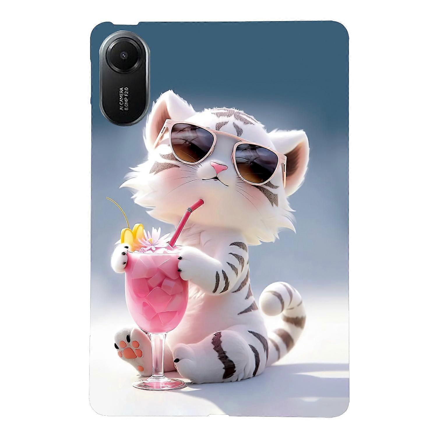TKdaddy For Xiaomi Redmi Pad 2 Case Pattern Printing Slim Soft TPU Tablet Cover Cartoon Tiger