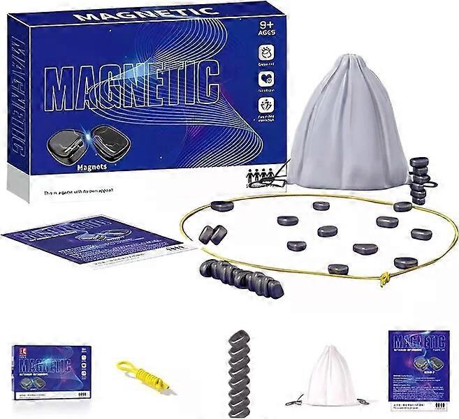 Magnetic board game, playable by 1 - 4 people, simple, fun and strategic