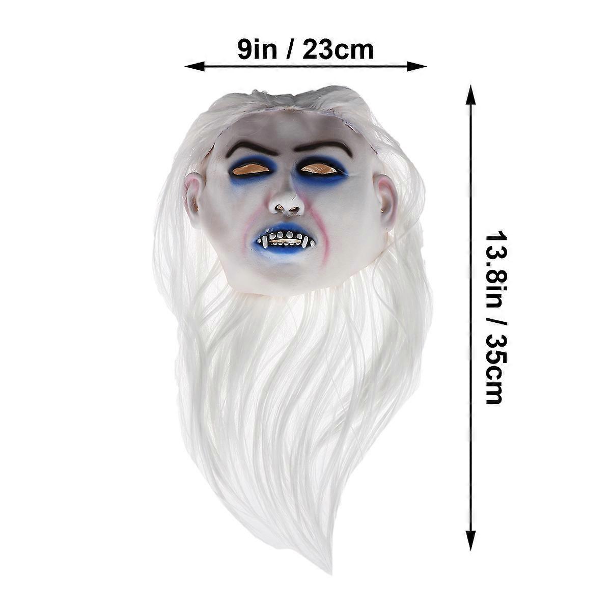 Scary Halloween Decorative Mask For Adults Ideal For Cosplay Events 11.2×7.3×1.2in Multi Color 1Pcs