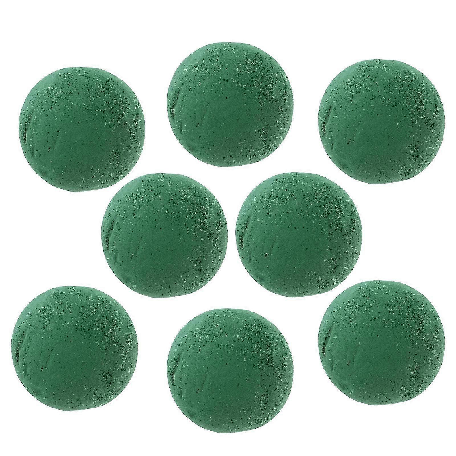 الأزهار رغوة الكرة الكرة تصميم زهرة الترتيب قاعدة بائع الزهور لوازم الأخضر 9.00X9.00X9.00CM 8 قطع