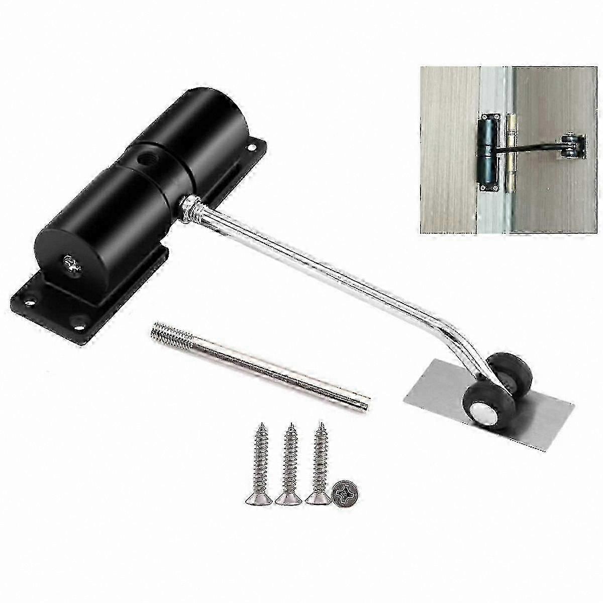 Adjustable Zinc Alloy Door Closer for Home and Business Use with Spring Mechanism