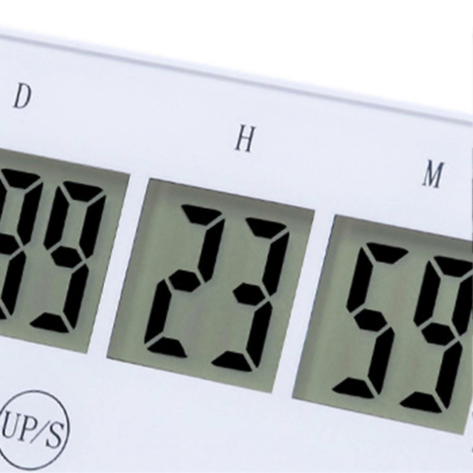 Target Timer LCD Touch Key Compact Exam Timer White Plastic