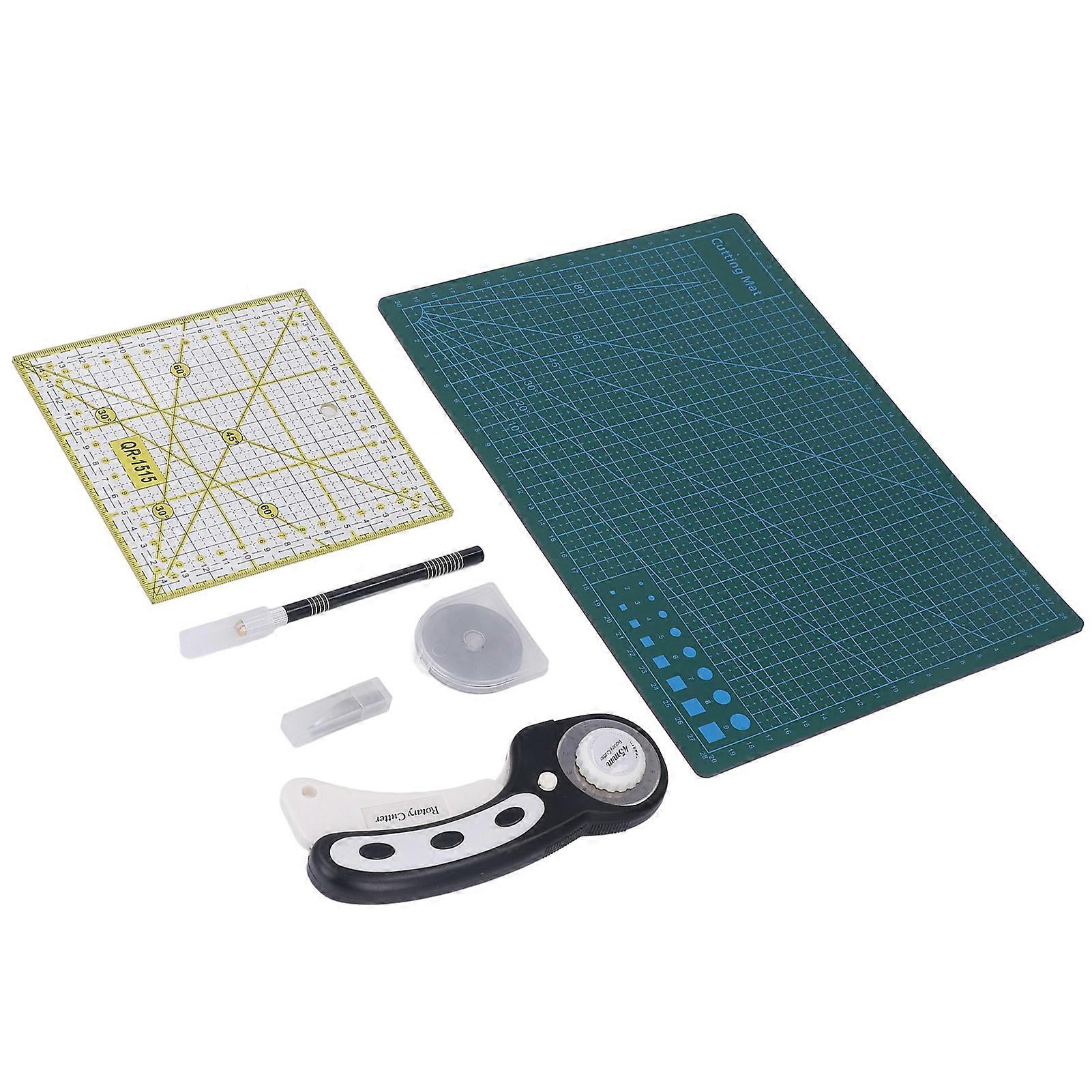 Fabric Cutter Set with Mat Thick Quilting Kit for Beginners