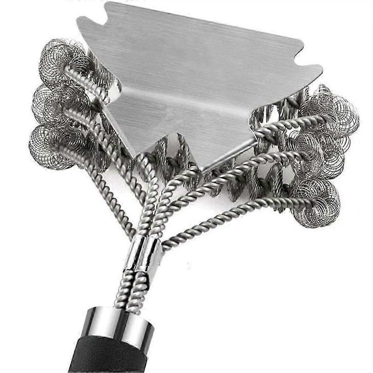 grill brush and scraper stainless steel safe