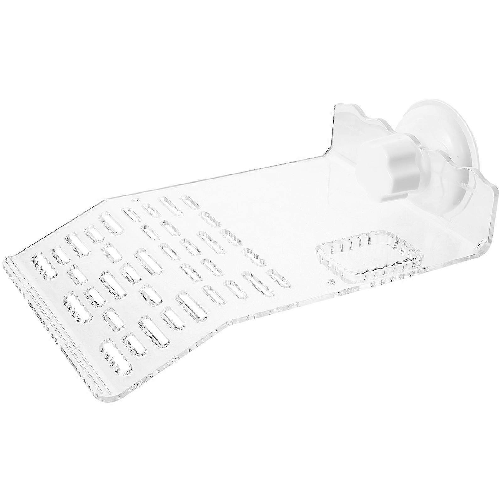 Tortoise Basking Platform Plastic Turtle Terrace Suction Cup Design Turtle Resting Platform18.00X12.00X3.50CM SZRH A-S