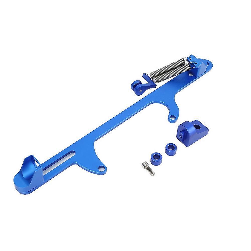 Aluminum Alloy Adjustable Throttle Bracket Cable Accessory Part Fit for FORD(Blue)