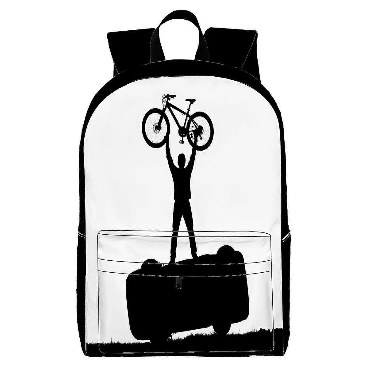 Travel Laptop Backpack, Fits 15.6 Inch Notebook, Durable Daypack with Multiple Compartments for Students Business Work U1846