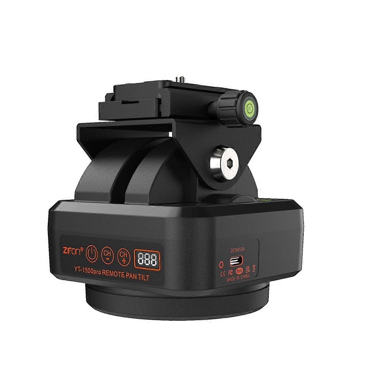 YT1500 Pro Tracking Panoramic Tripod Head Pan Tilt Stabilizer