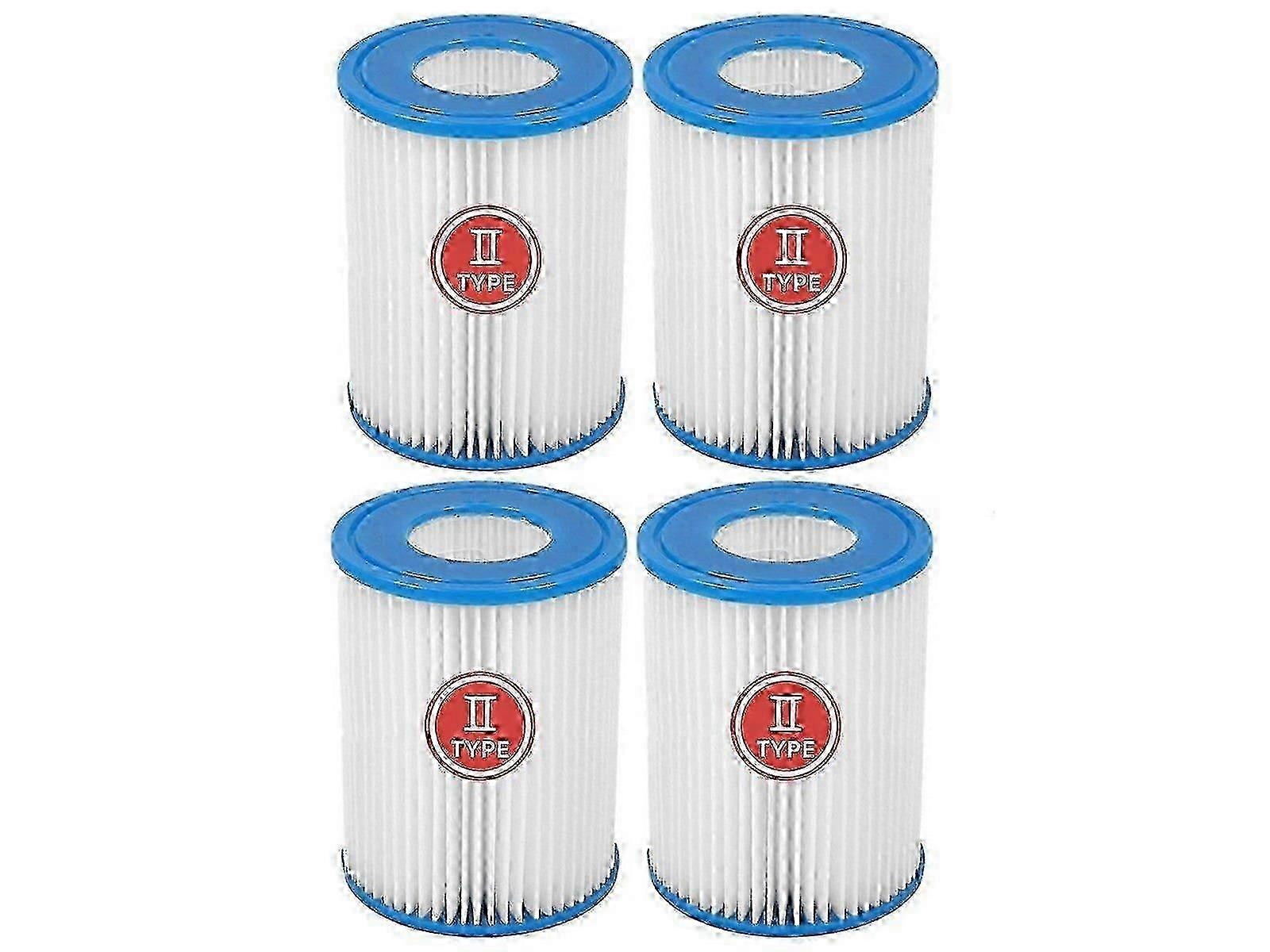 4 Stück Bestway Typ II Schwimmbad-Filterpatrone