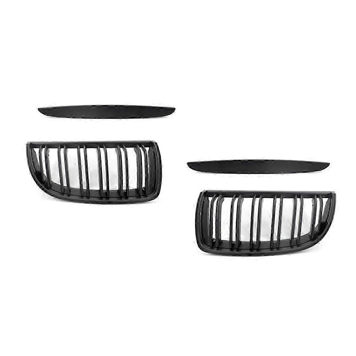 Front Grille Double Slats Front Grill for 3 Series E90 E91 2005-2008 51137120008 51137120007 Matte