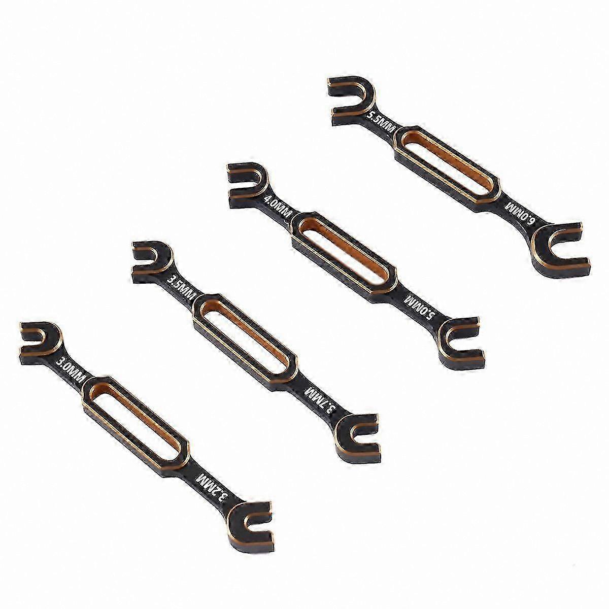 4Pcs Ball End Wrench Set, 3/3.2/3.5/3.7/4/5/5.5/6mm Universal Tool for RC Components